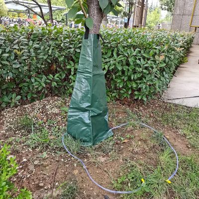 Sacos de plantación de árboles de 15 a 20 galones con tela de PVC y función de riego de liberación lenta