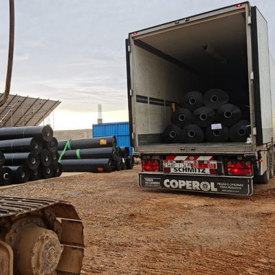 Tanques de cultivo de peces de diseño contemporáneo Geomembrana de HDPE de 0,5 mm con anchura de 2m-8m