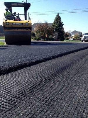 Construcción de garaje basalto reforzado con fibra de vidrio Geogrid con 50-200m de longitud