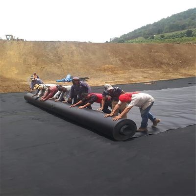 Ancho personalizado de 0,75 mm de película de geomembrana HDPE para estanques de pescado para cultivo de camarones