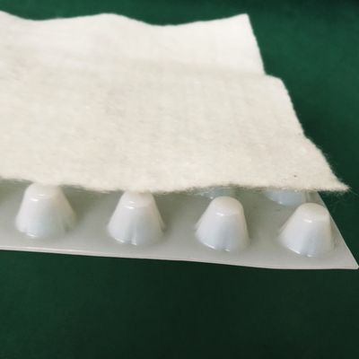Tabla de drenaje para hoteles con geotextil HDPE compuesto de hoyuelos con certificación CE/ISO/ISO14001