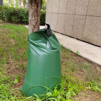 Envases verdes de 2 envases de 15 galones de liberación lenta de agua por goteo para regar árboles Bolsa de regaduras CE/ISO aprobada