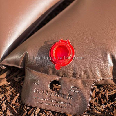Bolsa de riego de árboles 15 galones de agua básica ahorro de agua de liberación lenta sistema de agua de raíz 650g marrón