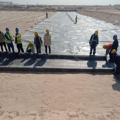 Envasador de geomembrana de HDPE 100% virgen LLDPE 1 mm 2 mm HDPE para vertederos de cultivo de estanques de peces