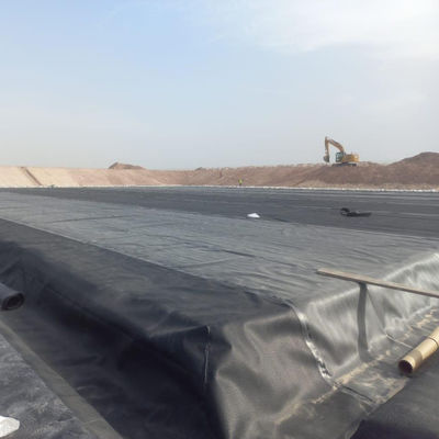 Color negro 1 mm HDPE Geomembrana Piscina de piscifactoría con diseño contemporáneo