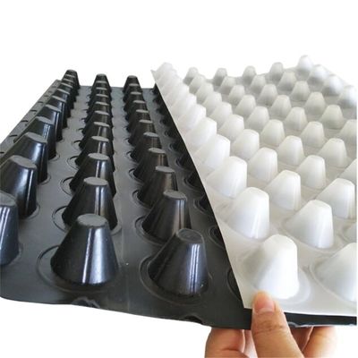 Productos de movimiento de tierra 8 mm placa de drenaje de hoyuelos HDPE con certificación ISO9001