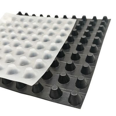Productos de movimiento de tierra 8 mm placa de drenaje de hoyuelos HDPE con certificación ISO9001