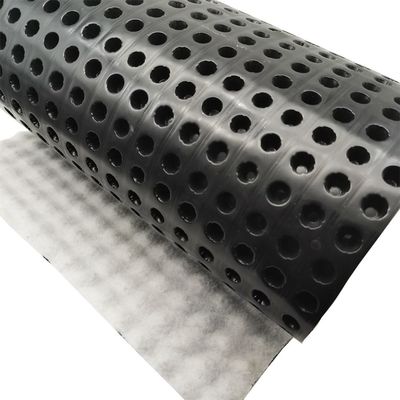 Productos de movimiento de tierra 8 mm placa de drenaje de hoyuelos HDPE con certificación ISO9001