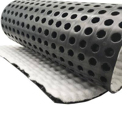 Productos de movimiento de tierra 8 mm placa de drenaje de hoyuelos HDPE con certificación ISO9001