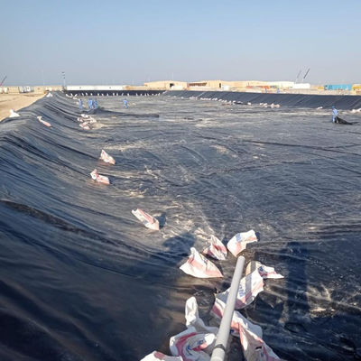 2m-8m de ancho Revestimiento de presa de HDPE Revestimiento de geomembrana de 1 mm para acuicultura Venta de piscifactoría
