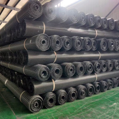 Estabilizador del suelo de la carretera plástico esencial de PP Biaxal Geogrid con tamaño de malla de 25,4 * 25,4 mm