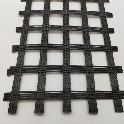 Geogrids de alta resistencia a la tracción de 100-100kn para refuerzo de pavimento de asfalto en amarillo