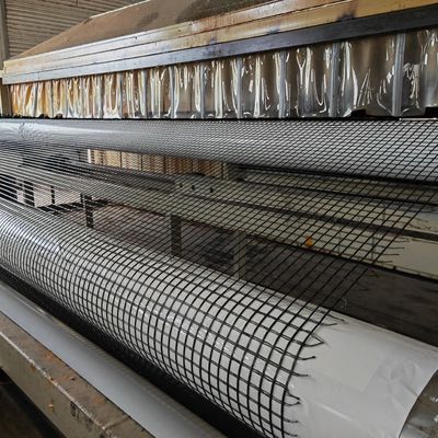 Geogrids de alta resistencia a la tracción de 100-100kn para refuerzo de pavimento de asfalto en amarillo