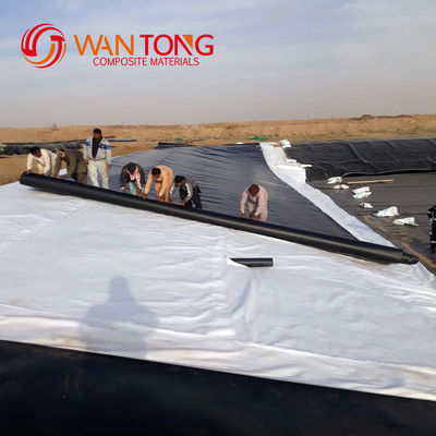 Piscinas de piscinas de piscifactoría 1 mm Geomembrana de HDPE con 100% de material de HDPE virgen