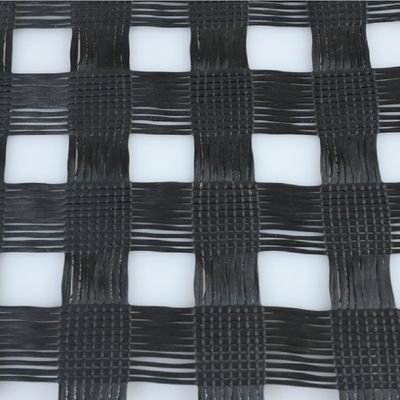 50/50kn Geogrid de fibra de vidrio Compuesto de geotextil no tejido para reforzar la rejilla de pavimento