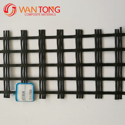 Amarillo 50kn/80kn/100kn Geogrid de fibra de vidrio biaxial para caminos y protección de pendientes Global