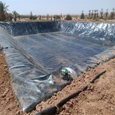 Taller de geomembrana de superficies ásperas HDPE Soplado de película de 1,0 mm para revestimiento de presas impermeables