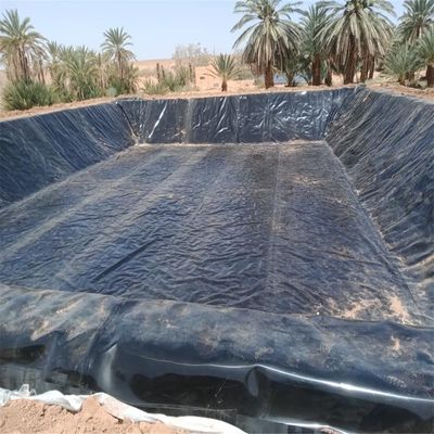 Taller de geomembrana de superficies ásperas HDPE Soplado de película de 1,0 mm para revestimiento de presas impermeables