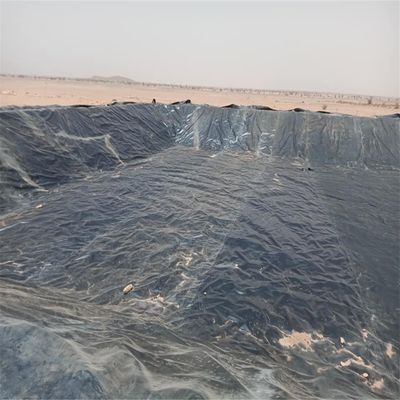 Liner de geomembrana de HDPE negro 1 mm para estanques agrícolas Impermeable 0,5 mm 0,75 mm 1,5 mm