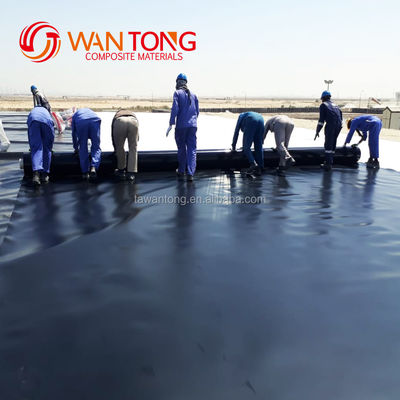 GB/ASTM GRI-GM13 Geomembrana de HDPE estándar para acuicultura UV