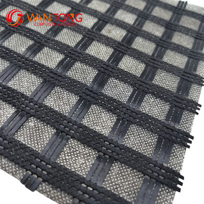 80kn 120kn Rendimiento de tracción Biaxal/Uniaxial Poliéster Pet Geogrid para la construcción de carreteras