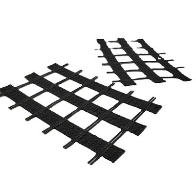 80kn 120kn Rendimiento de tracción Biaxal/Uniaxial Poliéster Pet Geogrid para la construcción de carreteras