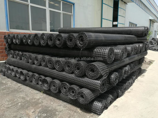 Reforzamiento de carreteras Geogrid de plástico biaxial 40-40kn para malla de carreteras en la construcción