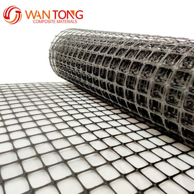 Estilo de diseño chino 50-50kn/M PP Biaxal Geogrid de plástico para refuerzo de ferrocarriles y aeropuertos