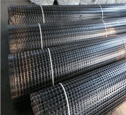 PP Biasales de plástico Geogrid para la construcción de carreteras y de la mina de la calzada de la pared de refuerzo