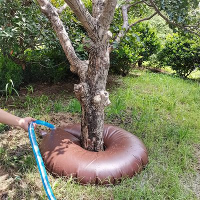 Bolso de riego de árboles de PVC de 15 galones portátil y duradero para riego por goteo de liberación lenta