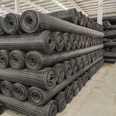Red geográfica biaxial de PP negro para una resistencia a la tracción de 40-40 kn en el proyecto general de recuperación del mar