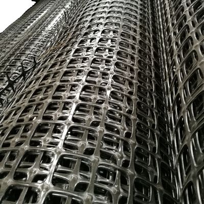 Red geográfica biaxial de PP negro para una resistencia a la tracción de 40-40 kn en el proyecto general de recuperación del mar
