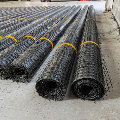 25.4*25.4mm Tamaño de malla Alta resistencia Biaxal PP Geogrid plástico para el refuerzo del suelo Buena venta