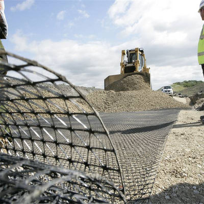 25.4*25.4mm Tamaño de malla Alta resistencia Biaxal PP Geogrid plástico para el refuerzo del suelo Buena venta