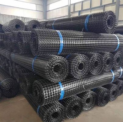 25.4*25.4mm Tamaño de malla Alta resistencia Biaxal PP Geogrid plástico para el refuerzo del suelo Buena venta