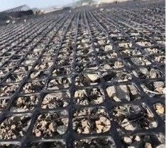 25.4*25.4mm Tamaño de malla Alta resistencia Biaxal PP Geogrid plástico para el refuerzo del suelo Buena venta