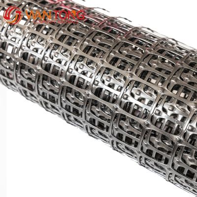 Resistencia a la tracción 40/40kn Polipropileno Grilla geográfica de plástico Biaxal PP Grilla geográfica para inspección in situ