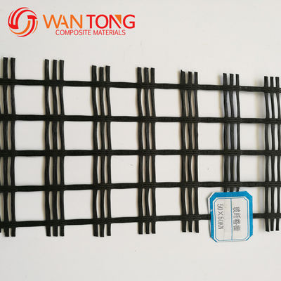 Solidificación del suelo de carretera Poliéster biaxial 80-80 PET Geogrid para estabilización del suelo de carretera