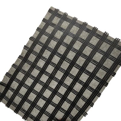Rejilla de tejido no tejido de tejido blanco de tejido de punto duradero para superficies de carreteras de hormigón reforzado
