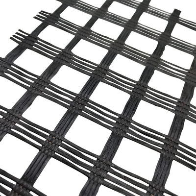 Geogrid de fibra de vidrio para el refuerzo del suelo de la carretera Refuerzo Geogrid revestido de asfalto blanco