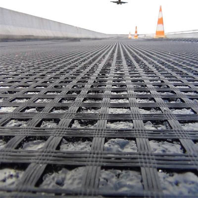 80-80 Geogrid PET para la solidificación del suelo de carretera y formación in situ
