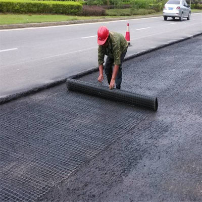 80-80 Geogrid PET para la solidificación del suelo de carretera y formación in situ