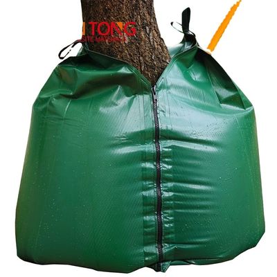 Ahorre agua con riego de liberación lenta PVC Bolsa de riego de árboles 15 20 galones Color verde