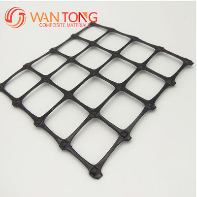 1-6m de ancho Negro No tejido Pet Geotextil Compuesto PP Plástico 25kn Biaxal Geogrid para el refuerzo de la carretera Vender