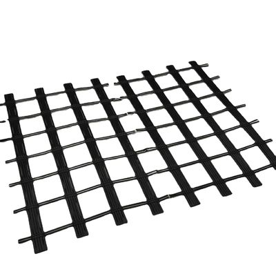 Geogrid de fibra de vidrio recubierta de betún 50KN El producto esencial para el refuerzo de carreteras