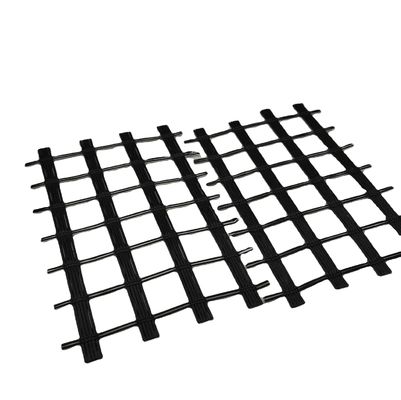 Geogrid de fibra de vidrio recubierta de betún 50KN El producto esencial para el refuerzo de carreteras