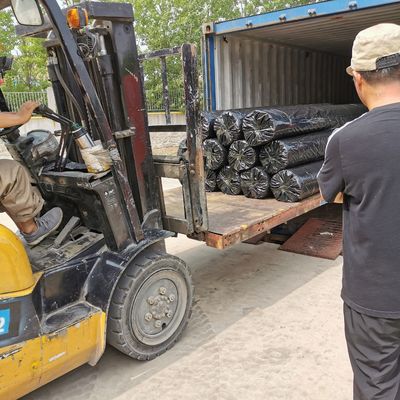 Geogrid de fibra de vidrio recubierta de betún 50KN El producto esencial para el refuerzo de carreteras