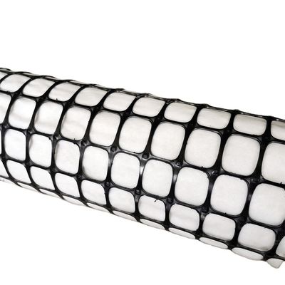 Red geográfica biaxial de PP compuesto negro Wantong para la construcción de carreteras