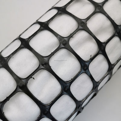 Red geográfica biaxial de PP compuesto negro Wantong para la construcción de carreteras