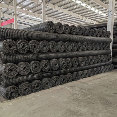 Protección de la inclinación de la pared de apoyo de la base de la carretera de la carretera 30kn/m Polipropileno PP Geogrid plástico